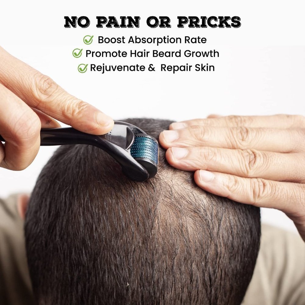 New Derma Roller for Beard Hair Skin Face 540 Titanium .25mm​ - Picture 5 of 6